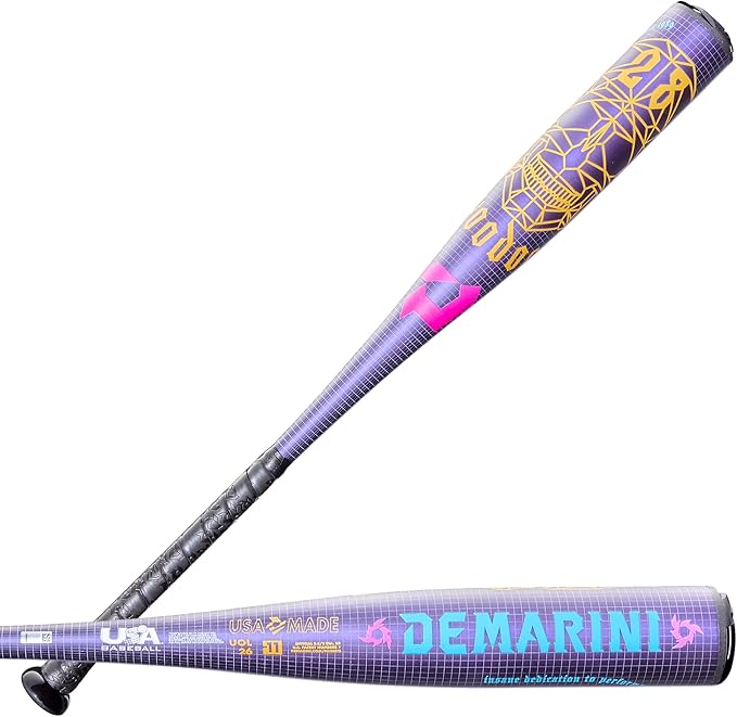 Voodoo Bat Custom DeMarini 2026 Voodoo® One USA -5 Baseball Bats Custom Heat Rolled Game ...