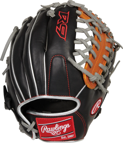 Rawlings R9 Contour Series 11.5 Infield Baseball Glove R9115U4BT ProRollers Rolled Bats Game Ready Gloves