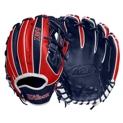 2024 Wilson A2K Super SnakeSkin 1724 11.75 Infield Baseball Glove Gam ProRollers Rolled Bats Game Ready Gloves